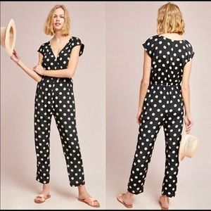 Anthropologie Corey Lynn Calter Wrapped Jumpsuit | Polka Dot pattern | Size XL